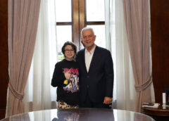 Alak recibió a Ian Moche: educación inclusiva, derechos y arte, los ejes del encuentro 