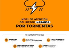 Se elevó a ‘naranja’ el nivel de alerta por tormentas en La Plata