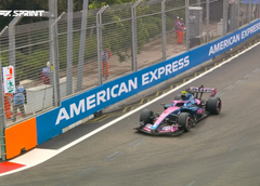 Franco Colapinto abandonó por una falla eléctrica y Max Verstappen se quedó con la Sprint de Singapur