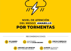 Establecen el nivel de alerta ‘amarillo’ por tormentas en La Plata